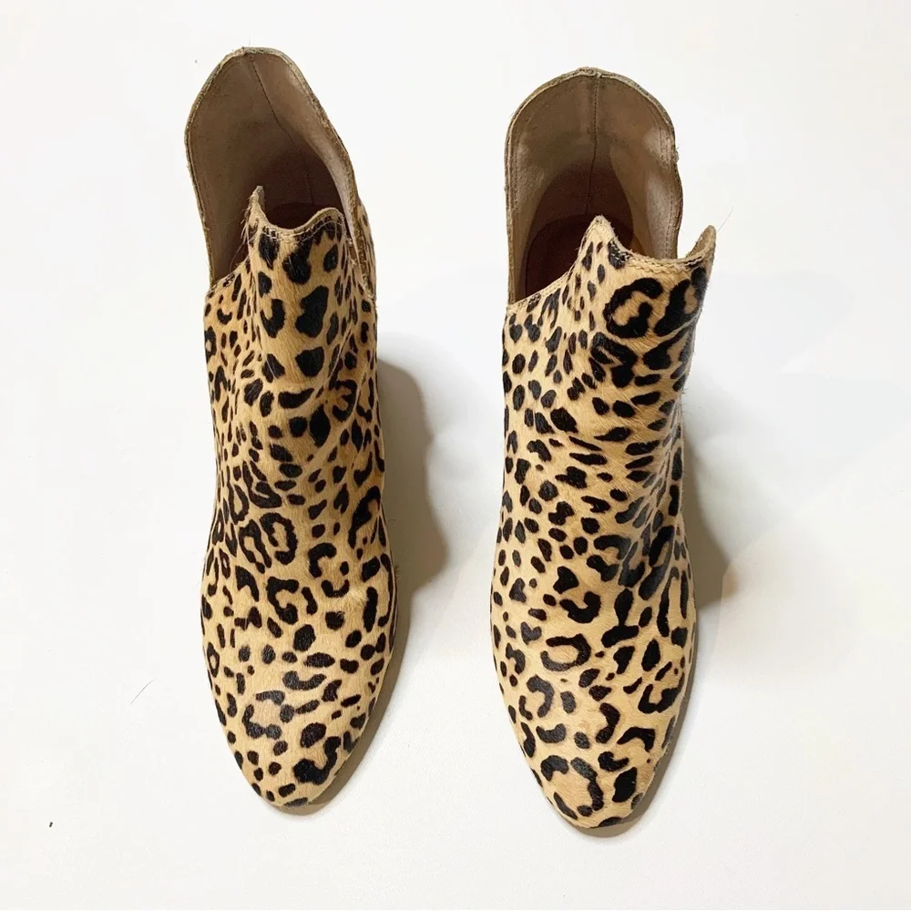 Steve Madden Leopard Stacked Heel Booties